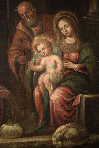 Renaissance - Nativité et Adoration des Mages,  artiste vénitien fin du XVIe siècle